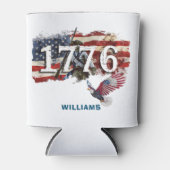 1776独立記念日アメリカ国旗はげ鷲 缶クーラー (正面)