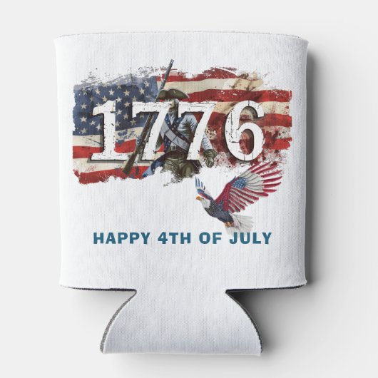 1776独立記念日アメリカ国旗はげ鷲 缶クーラー (裏面)
