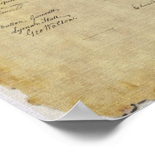 1776統一された年州独立宣言 ポスター (角)