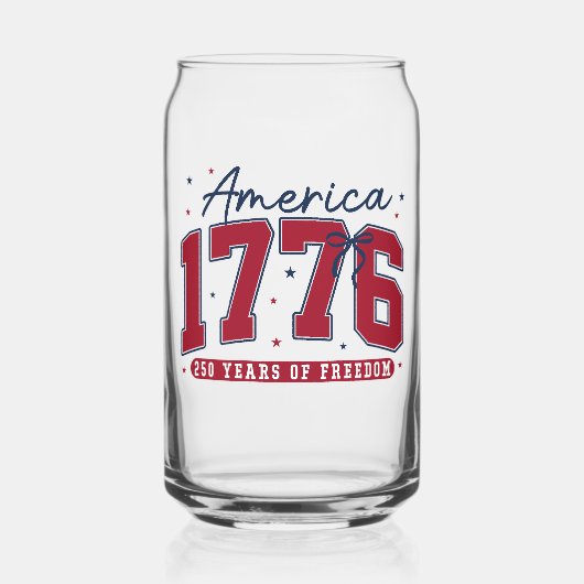 1776 アメリカの自由の250年 ガラス缶 (正面)