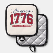 1776 アメリカの自由の250年 鍋敷き (正面/裏面)