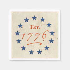 1776 アメリカンスターズ スタンダードカクテルナプキン