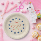 1776 アメリカンスターズ ペーパープレート (パーティー)