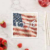 1776 アメリカ国旗 250 BBQ スタンダードカクテルナプキン (インサイチュ)