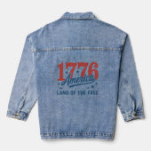 1776 アメリカ建国250周年記念 デニムジャケット (裏面)