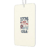 1776 アメリカ愛国クォケットベクターデザイン_1 カーエアーフレッシュナー (左)