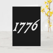 1776 アメリカ独立宣言 7月 カード (黄色い花)