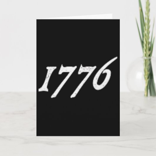 1776 アメリカ独立宣言 7月 カード (正面)