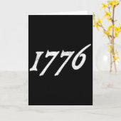 1776 アメリカ独立宣言 7月 カード (黄色い花)