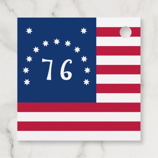 1776 アメリカ独立戦争ベニントンの旗 フェイバータグ (裏面)