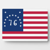 1776 アメリカ独立戦争ベニントンの旗 フォトプラーク (正面)