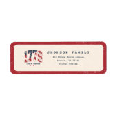1776 アメリカ独立記念日 7月4日 パトリオティック ラベル (正面)