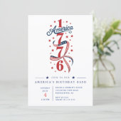 1776 アメリカ生誕祭の招待状 招待状 (スタンド正面)