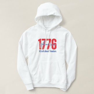 1776 アメリカ - それは全て自由についてです パーカ