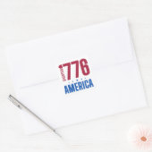 1776 アメリカ 独立250周年 歴史的自由 スクエアシール (封筒)