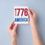 1776 アメリカ 独立250周年 歴史的自由 チラシ (手)