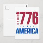 1776 アメリカ 独立250周年 歴史的自由 ポストカード (正面/裏面)