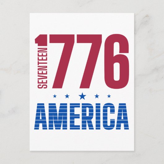 1776 アメリカ 独立250周年 歴史的自由 ポストカード (正面)
