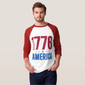 1776 アメリカ 独立250周年 歴史的自由 Tシャツ (正面フル)