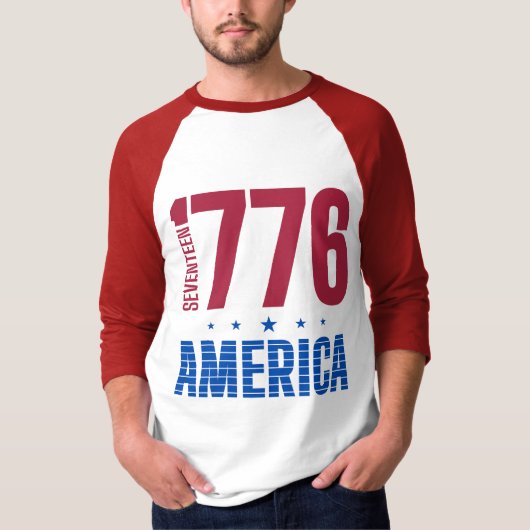 1776 アメリカ 独立250周年 歴史的自由 Tシャツ (正面)