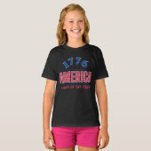 1776 アメリカ 自由の国 Tシャツ (正面フル)