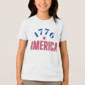 1776 アメリカ 自由の年 トライブレンドTシャツ (正面)