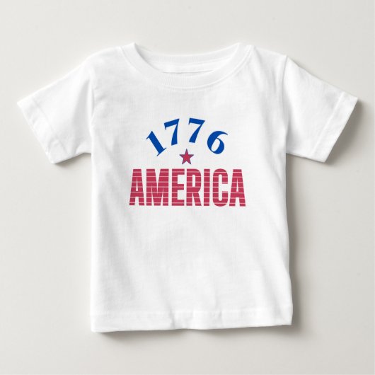 1776 アメリカ 自由の年 ベビーTシャツ (正面)