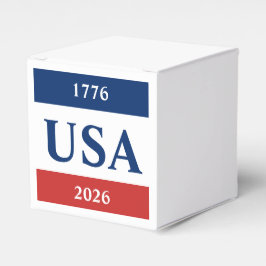 1776 アメリカ 2026 レッド ホワイト ブルー 愛国心 フェイバーボックス