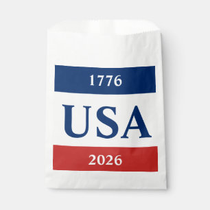1776 アメリカ 2026 レッド ホワイト ブルー 愛国 フェイバーバッグ