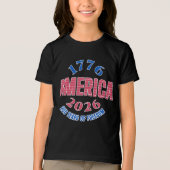 1776 アメリカ 2026 250年 自由 トライブレンドTシャツ (正面)
