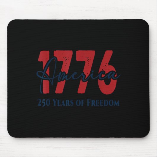 1776 アメリカ 250年 自由 2026 マウスパッド (正面)
