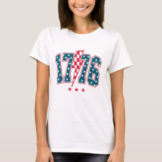 1776 パトリオティック・レーシング・ライトニングボルト Tシャツ