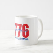 1776 フリーด้ムの精神 4th of July コーヒーマグカップ (正面右)