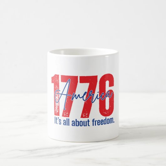 1776 フリーด้ムの精神 4th of July コーヒーマグカップ (中央)