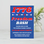 1776 フリーダム・バッシュ｜7月4日お祝い 招待状 (スタンド正面)