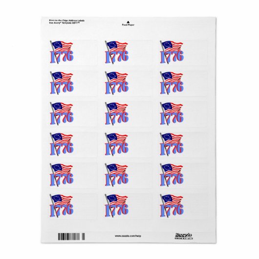 1776 ラベル (フルシート)