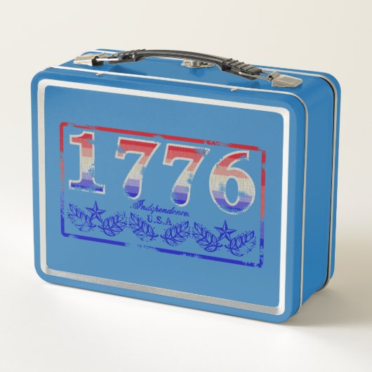 1776 – 暗擦り切れた色 メタルランチボックス (裏面)