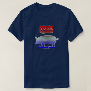 1776 独立の子豚 Tシャツ