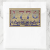 1776 独立 長方形シール (バッグ)