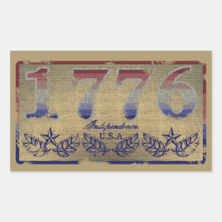 1776 独立 長方形シール