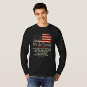 1776 私たちは人々 アメリカの自由にとって最大の危険 Tシャツ (正面フル)