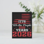 1776 私たちアメリカ人 アメリカ250年 シーズンポストカード (スタンド正面)