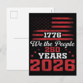 1776 私たちアメリカ人 アメリカ250年 シーズンポストカード (正面/裏面)