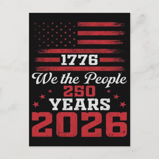 1776 私たちアメリカ人 アメリカ250年 シーズンポストカード (正面)