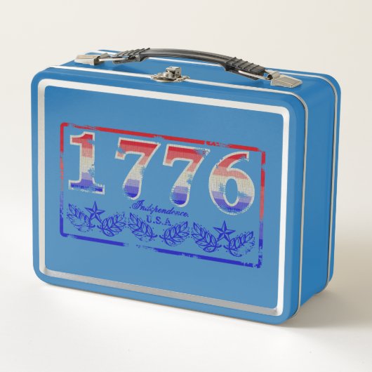 1776-色あせた メタルランチボックス (正面)