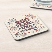1776～2026お祝いコースターセット コースター (左側)