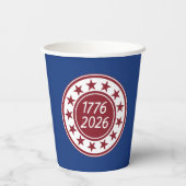1776-2026愛国パーティーテーマ 紙コップ (裏面)