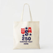 1776–2026 アメリカ建国記念250周年 トートバッグ (正面)
