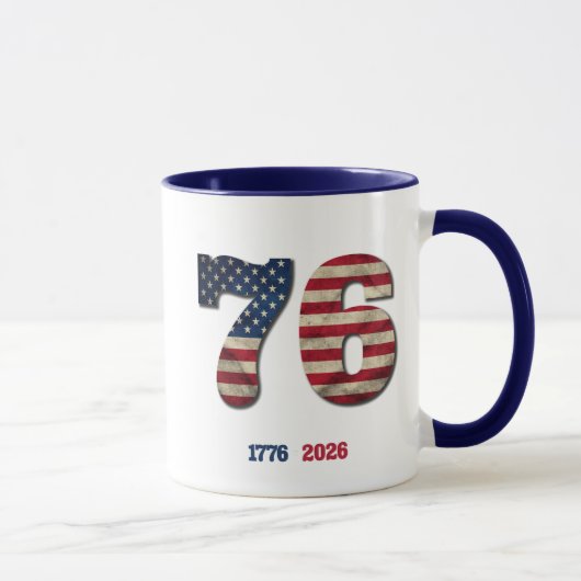1776-2026 アメリカ建国250周年記念パトリオティックデザイン マグカップ (右)