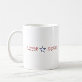 1776 2026 アメリカ建国250周年記念パトリオティック コーヒーマグカップ